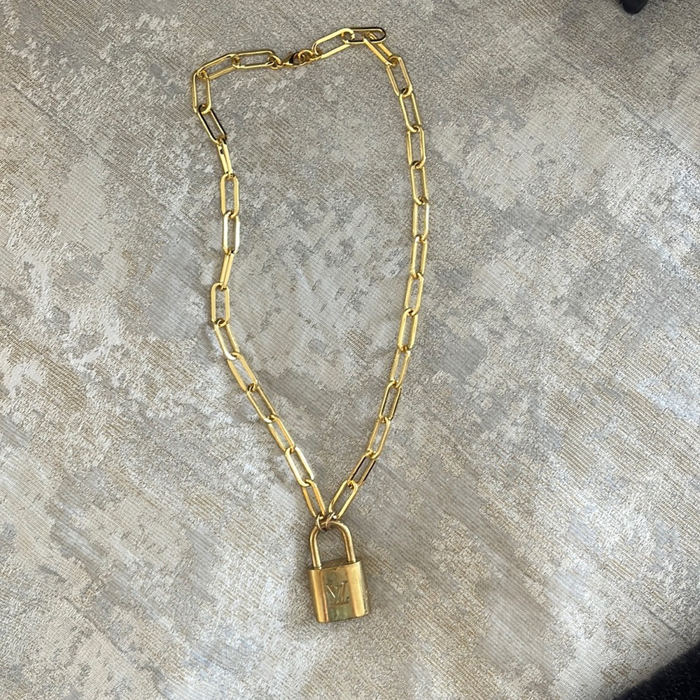 Louis Vuitton lock necklace